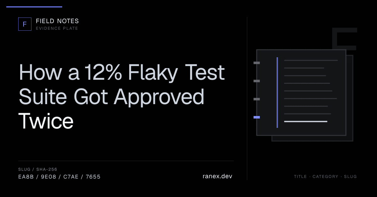 How a 12% Flaky Test Suite Got Approved Twice