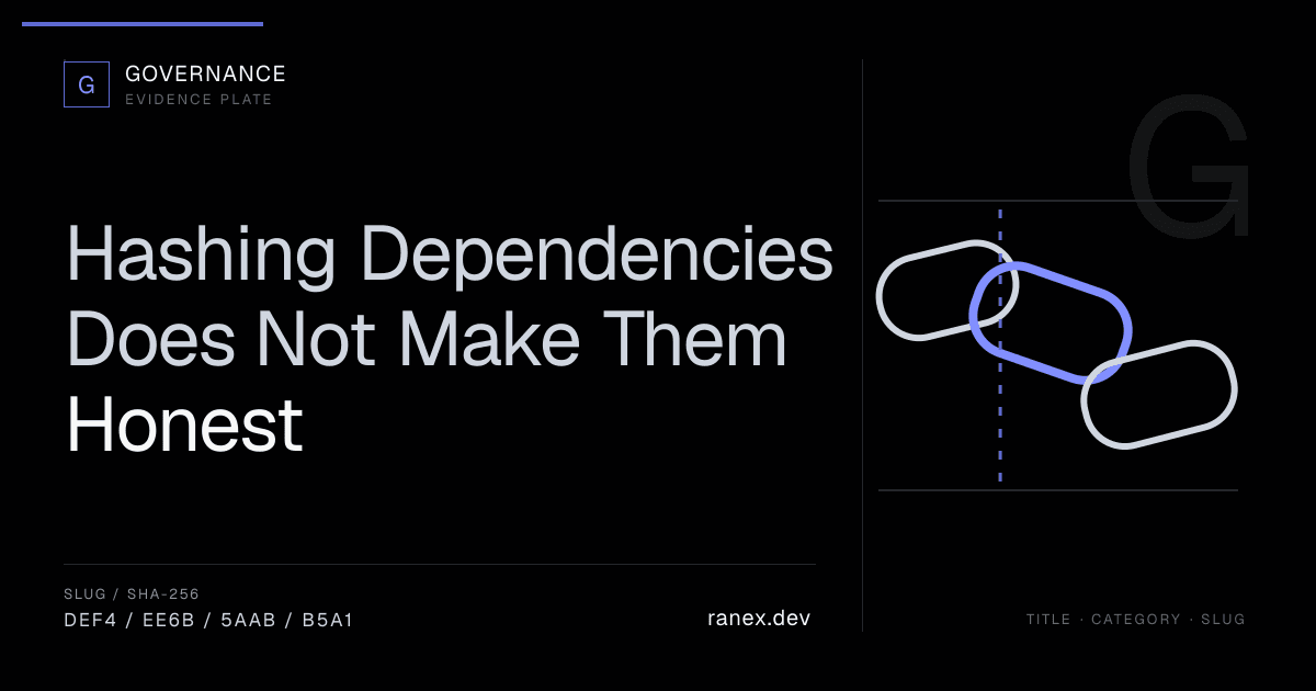 Hashing Dependencies Does Not Make Them Honest