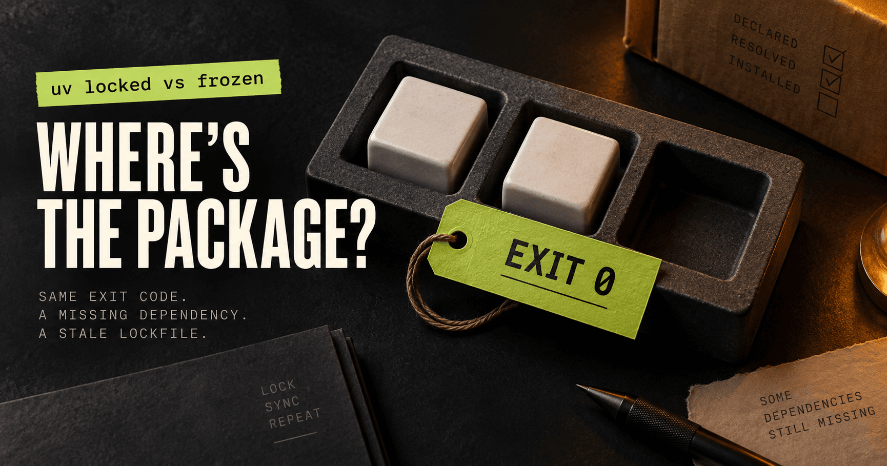 uv locked vs frozen: the missing dependency test