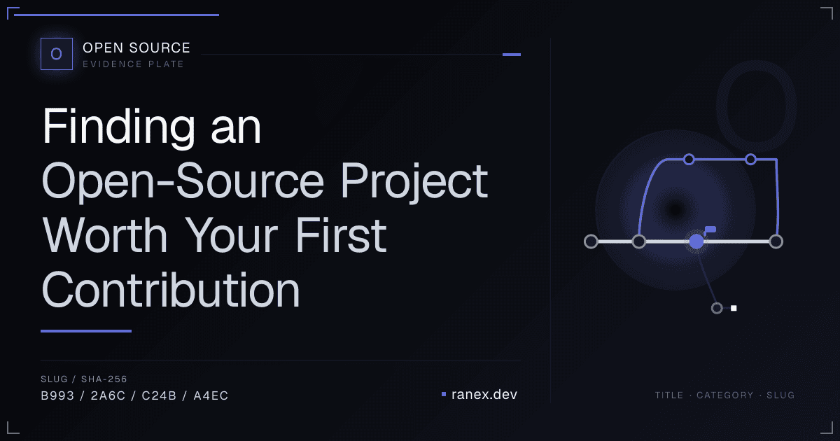 Finding an Open-Source Project Worth Your First Contribution