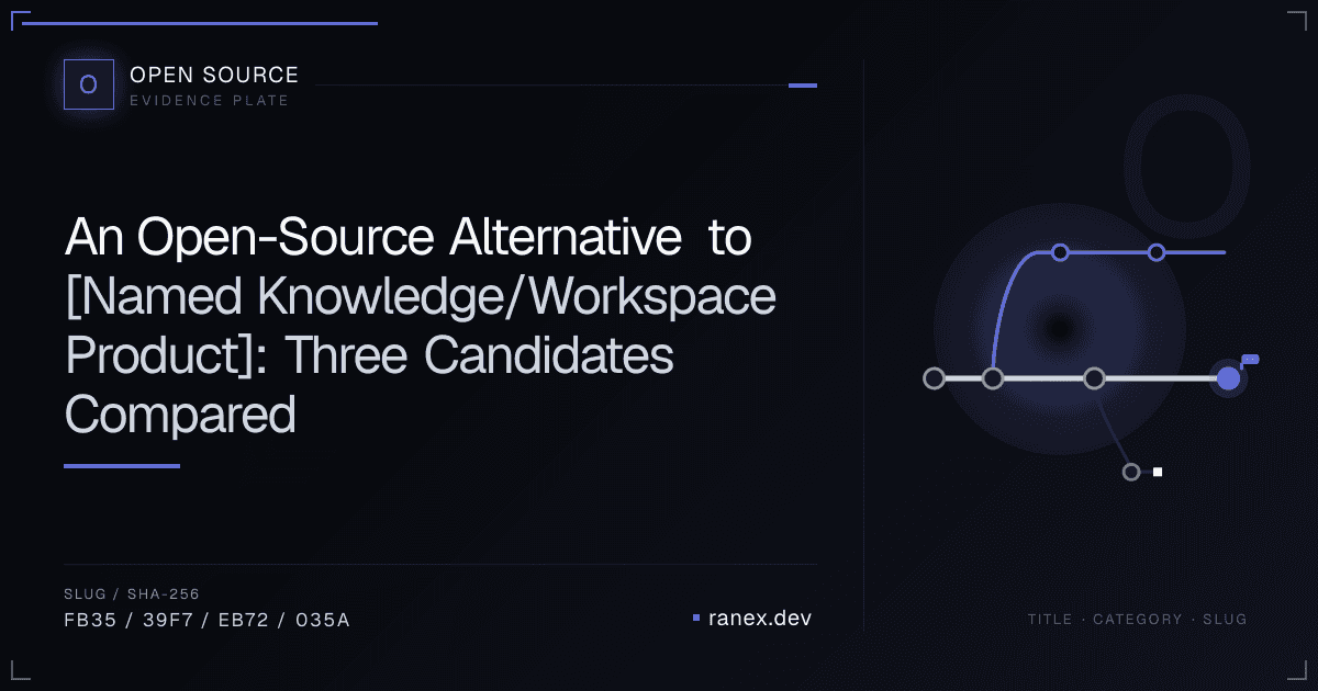 An Open-Source Alternative to Notion: Three Candidates Compared